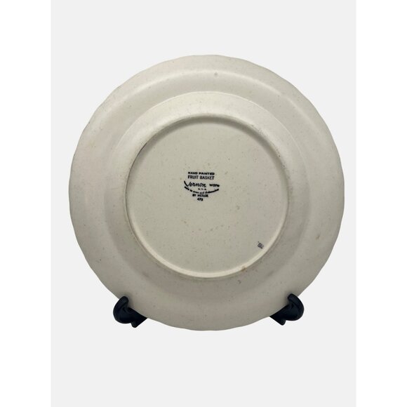 Vintage Metlox Poppytrail Vernon Ware Fruit Basket Dinner Plate 10.75" USA - Picture 4 of 5